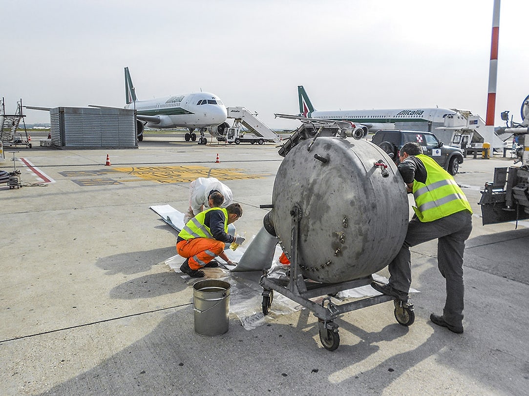 Attrezzatura per il relining in cantiere